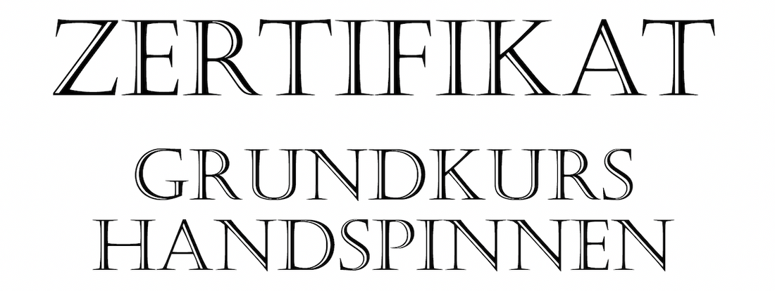 Zertifikat Handspinnen