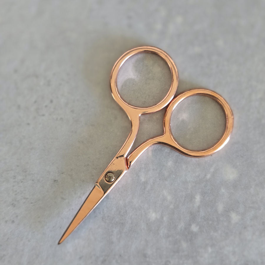 Kleine Fadenschere, mini, roségold