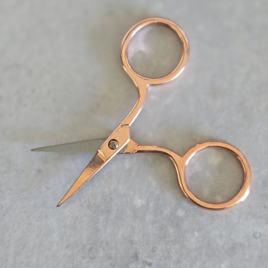 Kleine Fadenschere, mini, roségold