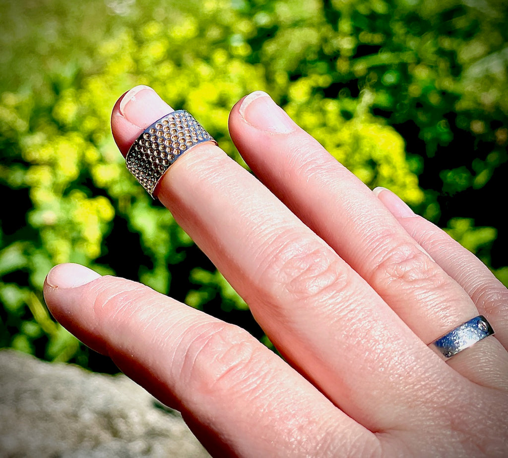 Fingerring / Fingerhut Messing