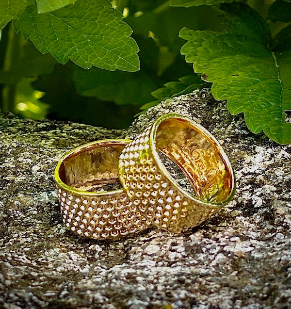 Fingerring / Fingerhut Messing