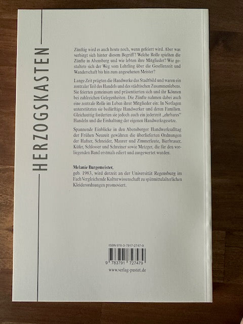 Buch „Zünftig arbeiten, ehrbar leben“