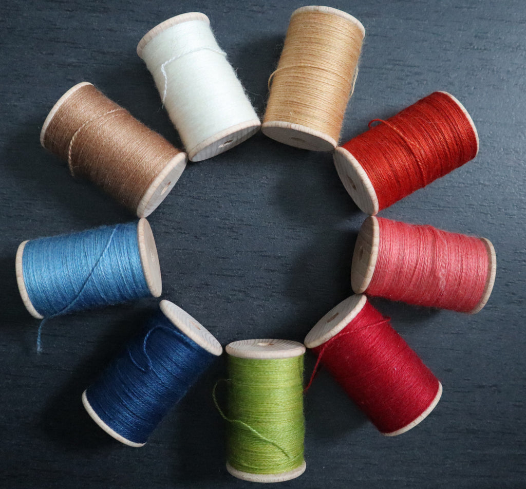 Extra dünnes Wollgarn (pflanzlich gefärbt, 100m)