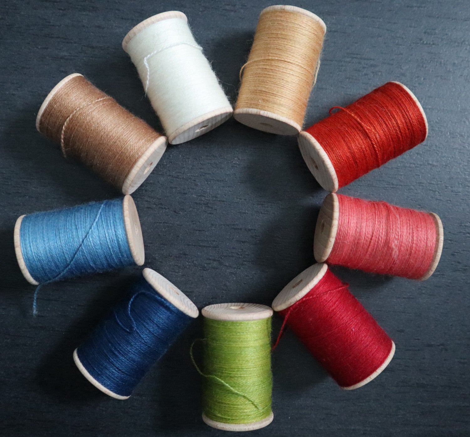 Extra dünnes Wollgarn (pflanzlich gefärbt, 100m)