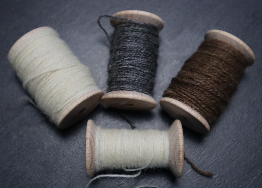 Wollgarn – handgesponnen